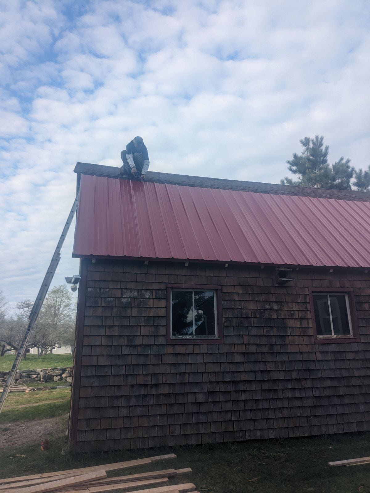 Completed roofing project